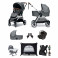 Mamas & Papas Flip XT2 (Gemm Car Seat) Everything You Need Travel System Bundle with Carrycot - Fossil Grey