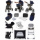 Ickle bubba Stomp V3 Champagne (Galaxy) 14pc Everything You Need Travel System Bundle - Navy