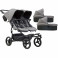 Mountain Buggy Duet Luxury Twin Pushchair With 2 Carrycots - Herringbone