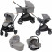 Joie Versatrax (i-Snug) Travel System with Carrycot - Grey Flannel...