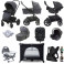 Joie Chrome DLX (i-Snug & Lockton Car Seat) Everything You Need Travel System Bundle with Carrycot - Pavement
