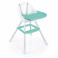 Compact Baby Toddler Highchair - White & Green
