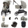 Mamas & Papas Flip XT2 9pc Essentials (Gemm 0+ & Lockton 0+123 Car Seat) Travel System with Carrycot - Sage Green