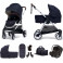 Mamas & Papas Flip XT2 7pc Essentials (Gemm Car Seat) Travel System with Carrycot - Navy 