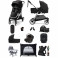 Mamas & Papas Flip XT2 12pc Essentials (Gemm 0+ & Lockton 0+123 Car Seat) Everything You Need Travel System Bundle with Carrycot - Black...