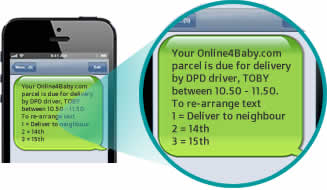 Online4Baby 1 Hour Delivery Slots - Get a text!